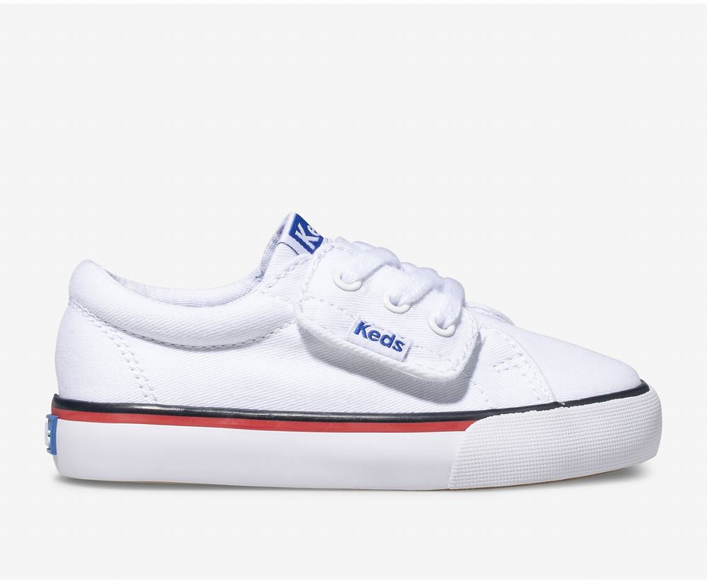 Girl Keds Jump Kick Canvas Shoes White 3894520EQ - South Africa